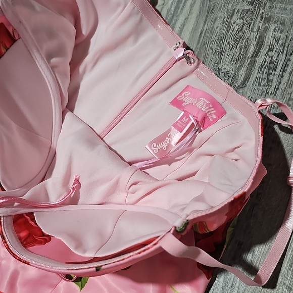 NWT Sugar Thrillz Midi Dress - Pink - Picture 2 of 7